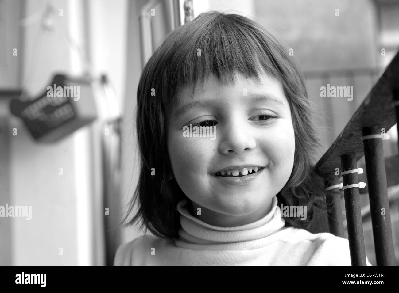 Sano e felice anno quattro vecchi metà Spagnolo / Inglese boy. Foto Stock