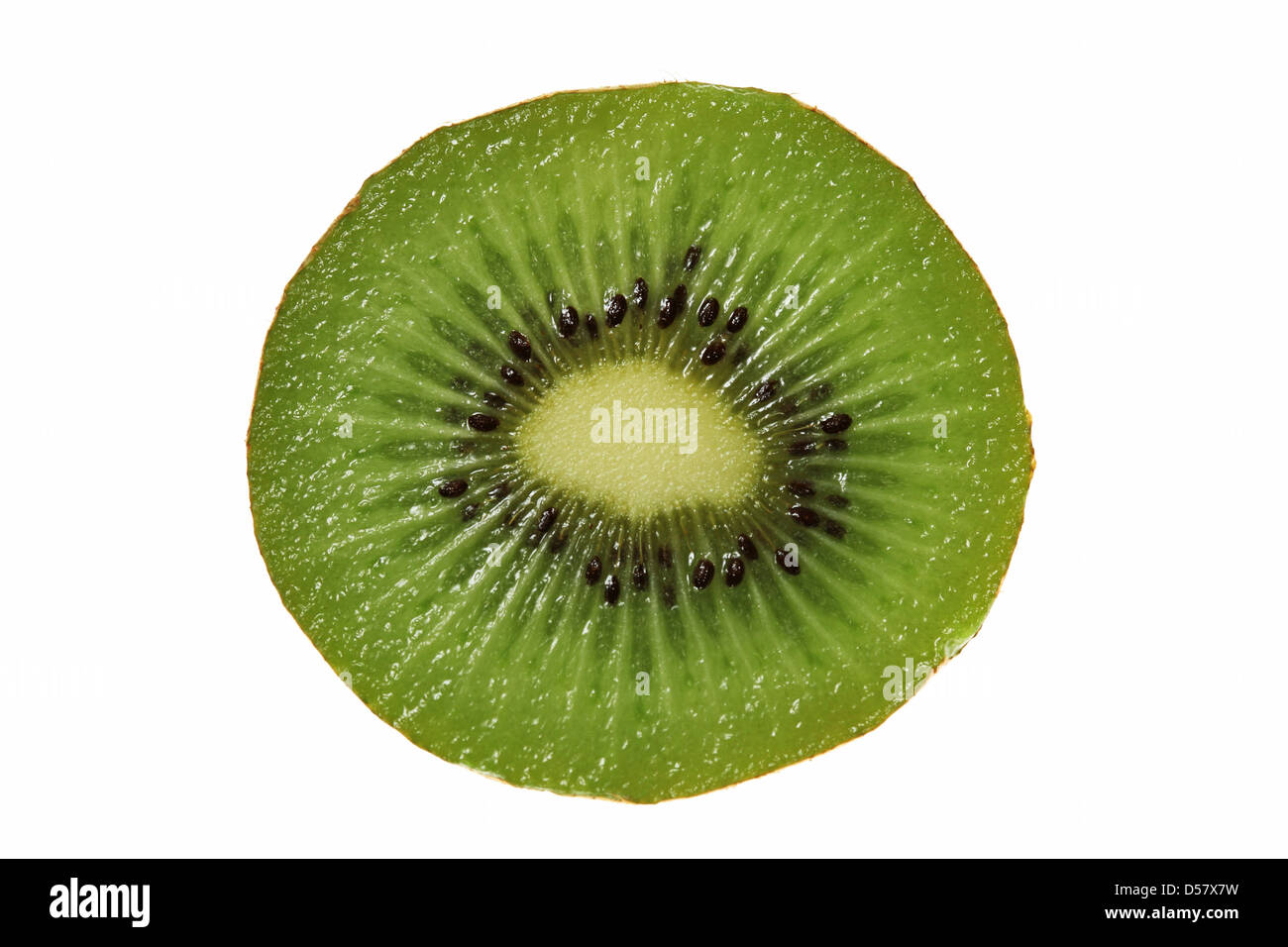 Sezione trasversale di kiwi-frutta Foto Stock