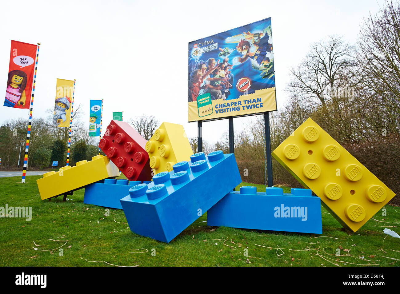 Ingresso al Parco a tema Legoland Windsor REGNO UNITO Foto Stock