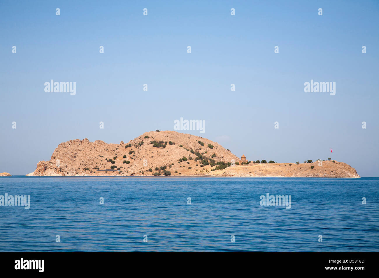 Chiesa di Santa Croce, Cattedrale armena, akdamar island, il lago van, sud-Anatolia orientale, Turchia, Asia Foto Stock
