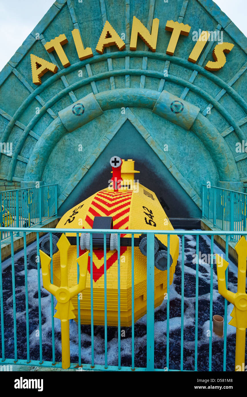 Sottomarino Atlantis Ride Legoland Windsor REGNO UNITO Foto Stock