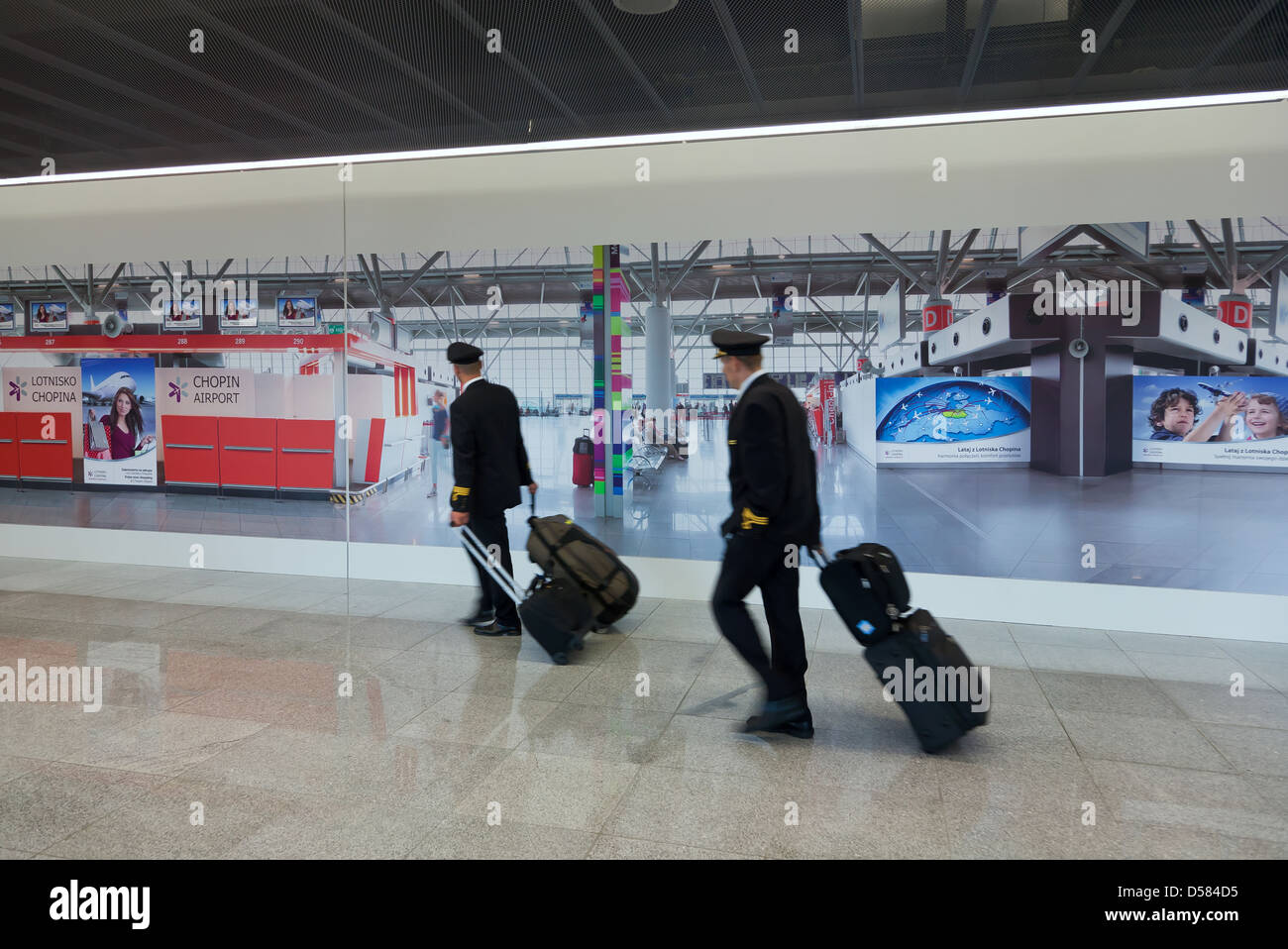 Varsavia, Polonia, piloti di Chopin di Varsavia aeroporto Foto Stock