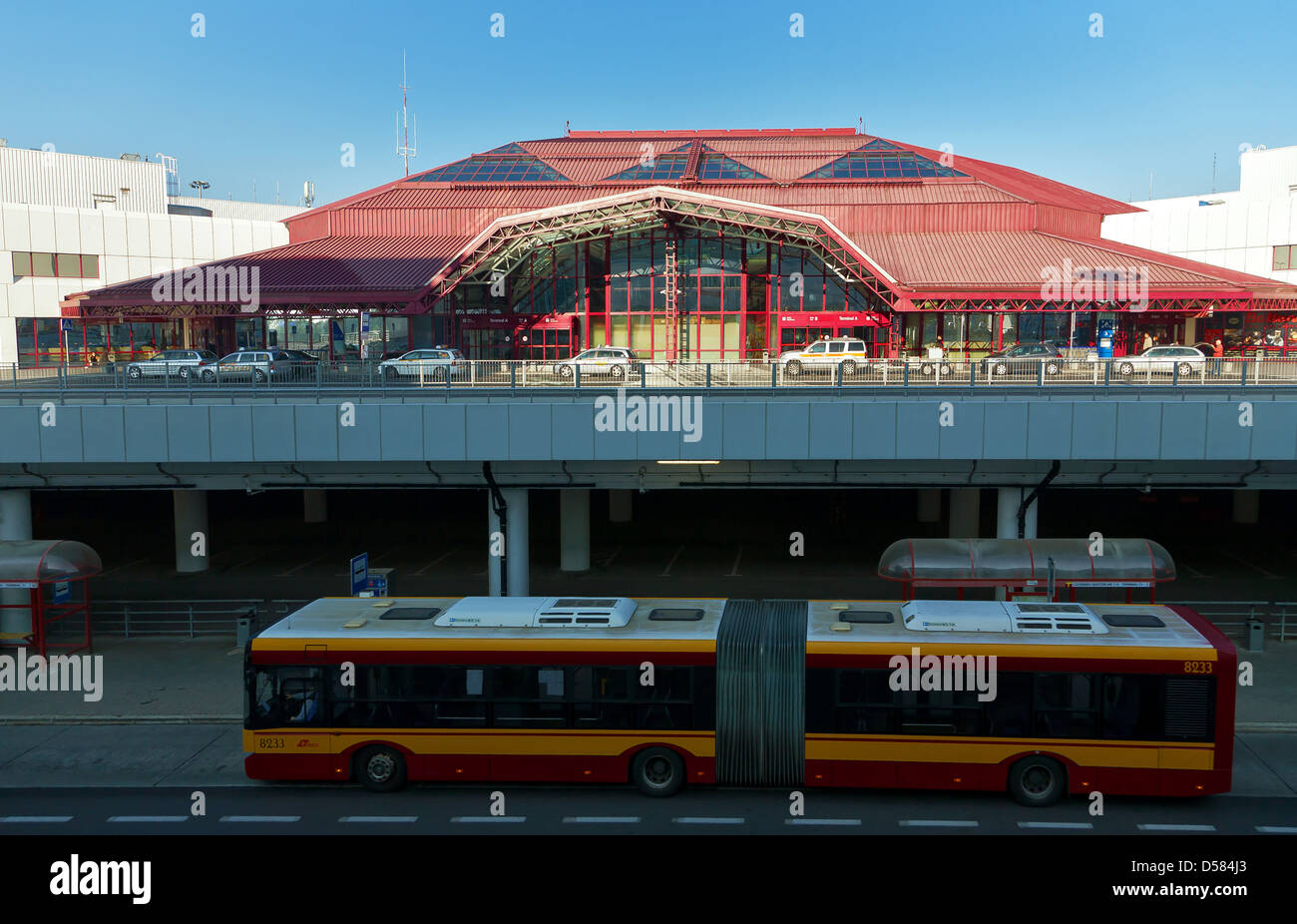 Varsavia, Polonia, un terminale a Chopin di Varsavia aeroporto Foto Stock