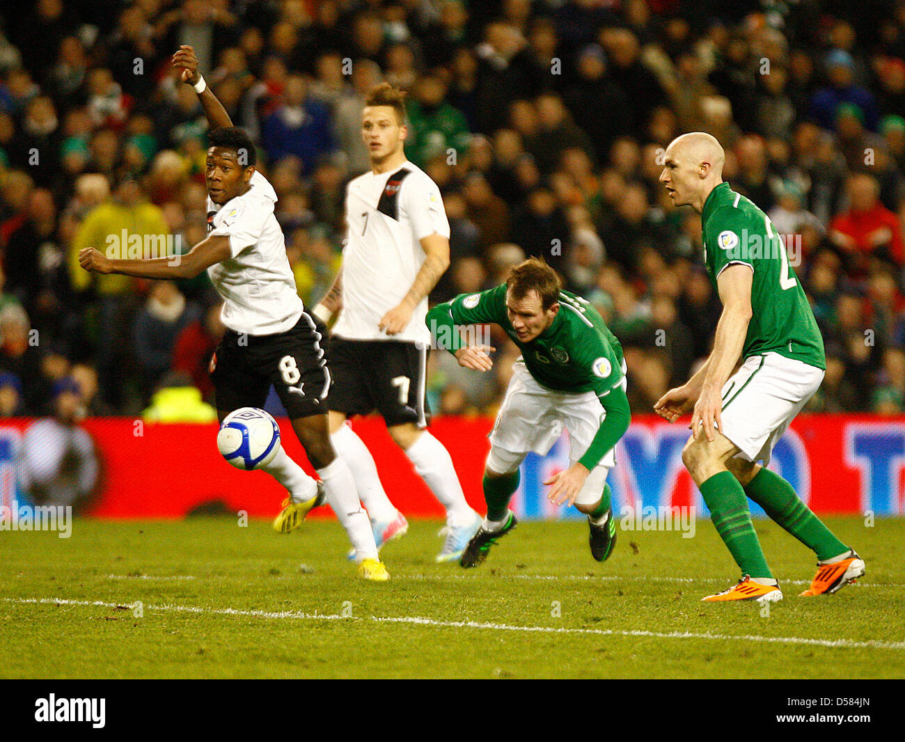 Dublino, Irlanda. 26 marzo, 2013. Glenn Whelan di Rep di Irlanda, World Cup Qualification Group C - REP D'IRLANDA 2-1 Austria, Aviva Stadium di Dublino in Irlanda. Foto Stock