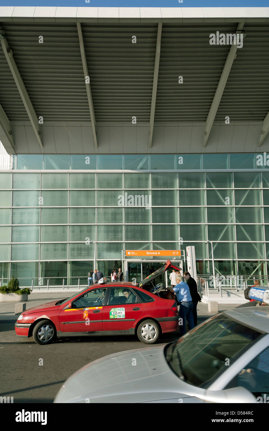 Varsavia, Polonia, l'entrata principale di Chopin di Varsavia aeroporto Foto Stock