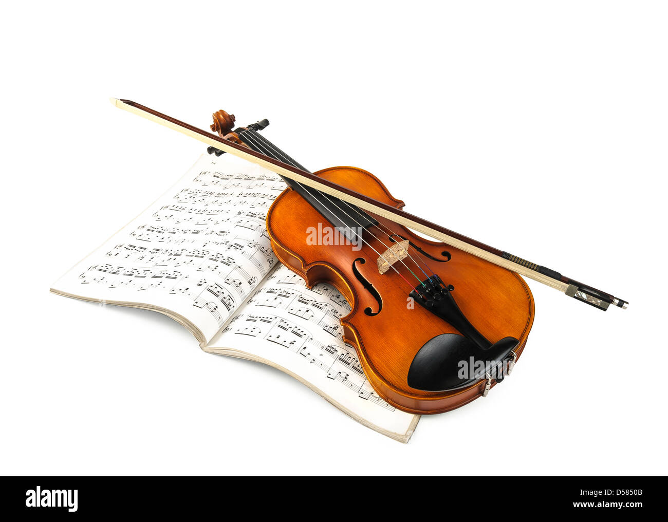 Violino e fiddle stick sulla cliente Foto Stock