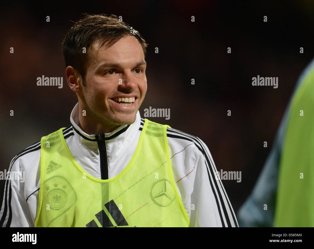 La Germania Heiko Westermann visto durante la Coppa del Mondo FIFA 2014 qualifica gruppo C partita di calcio tra la Germania e il Kazakistan a Nuernberg Arena di Norimberga, Germania, 26 marzo 2013. Foto: Andreas Gebert/dpa +++(c) dpa - Bildfunk+++ Foto Stock