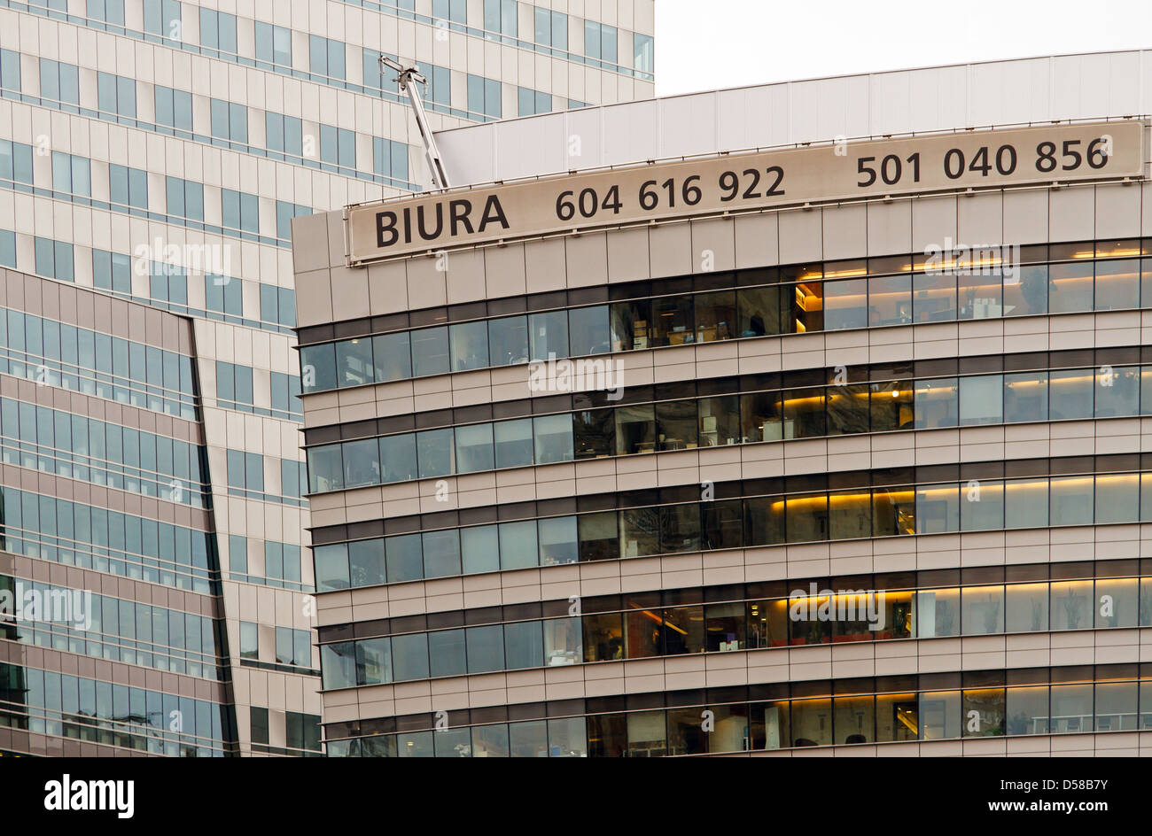 Varsavia, Polonia, in Affitto Immobile commerciale nel centro della città Foto Stock
