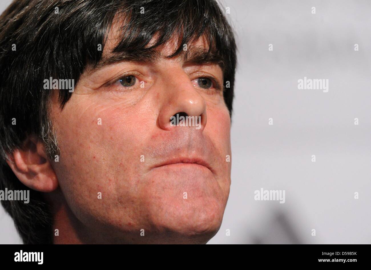 Headcoach tedesco Joachim Loew durante una conferenza stampa del team tedesco al Velmore Grand Hotel in Erasmia, vicino a Pretoria, Sud Africa 19 Giugno 2010. Foto: Marcus Brandt dpa Foto Stock