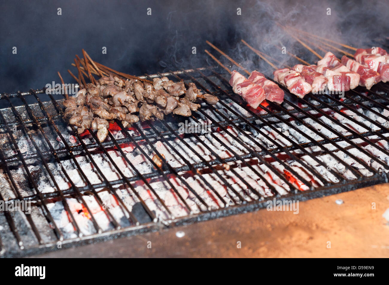 Alimento del barbecue Foto Stock