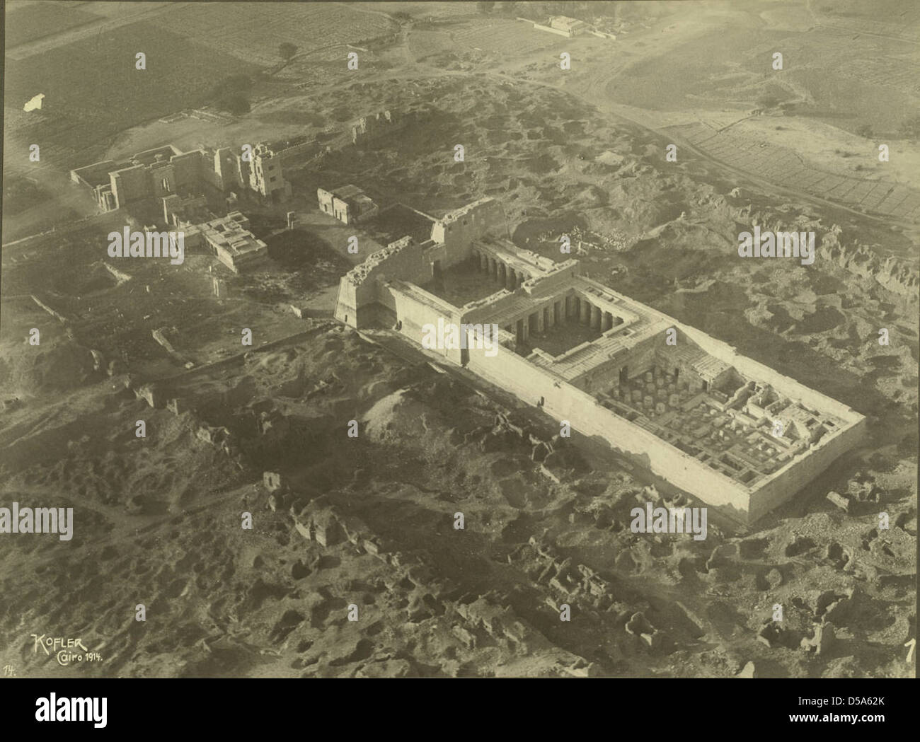 Tempio egizio complessa Foto Stock