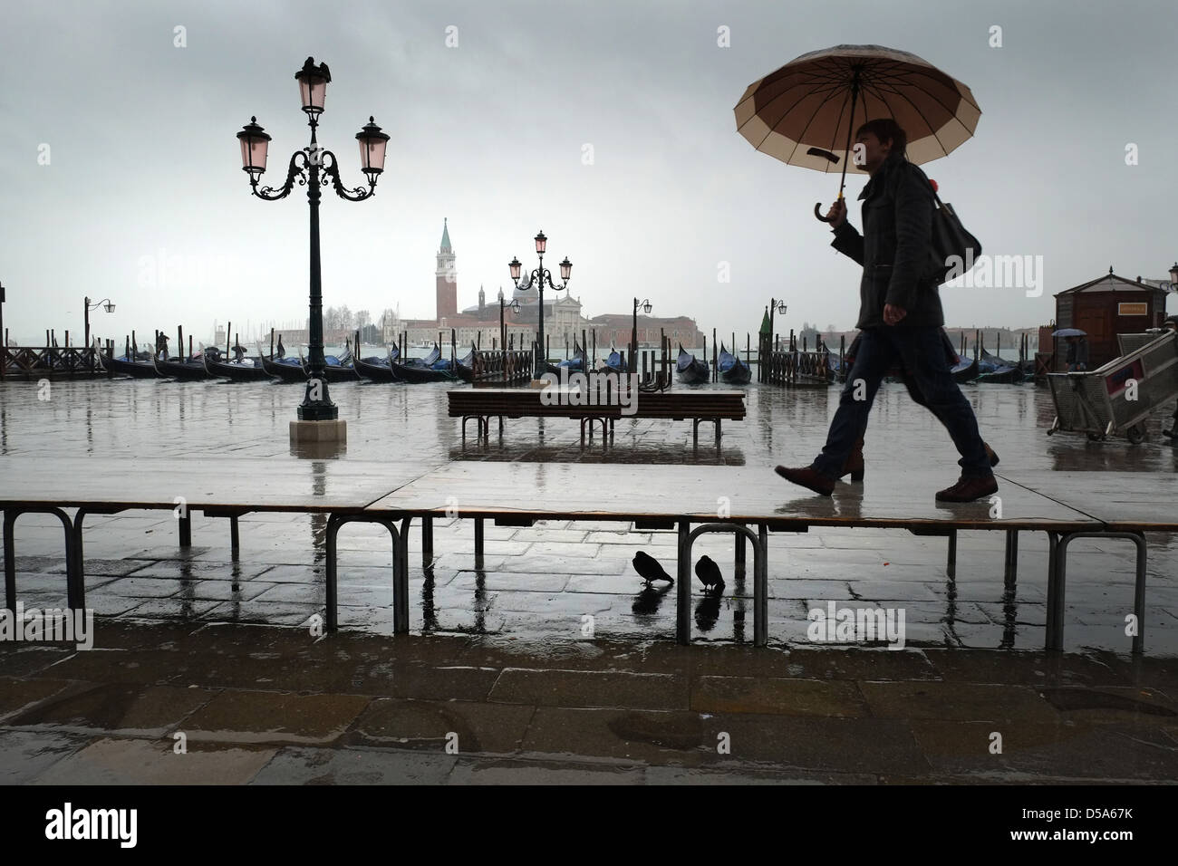Inondazioni, San Marco, Venezia, Italia Foto Stock
