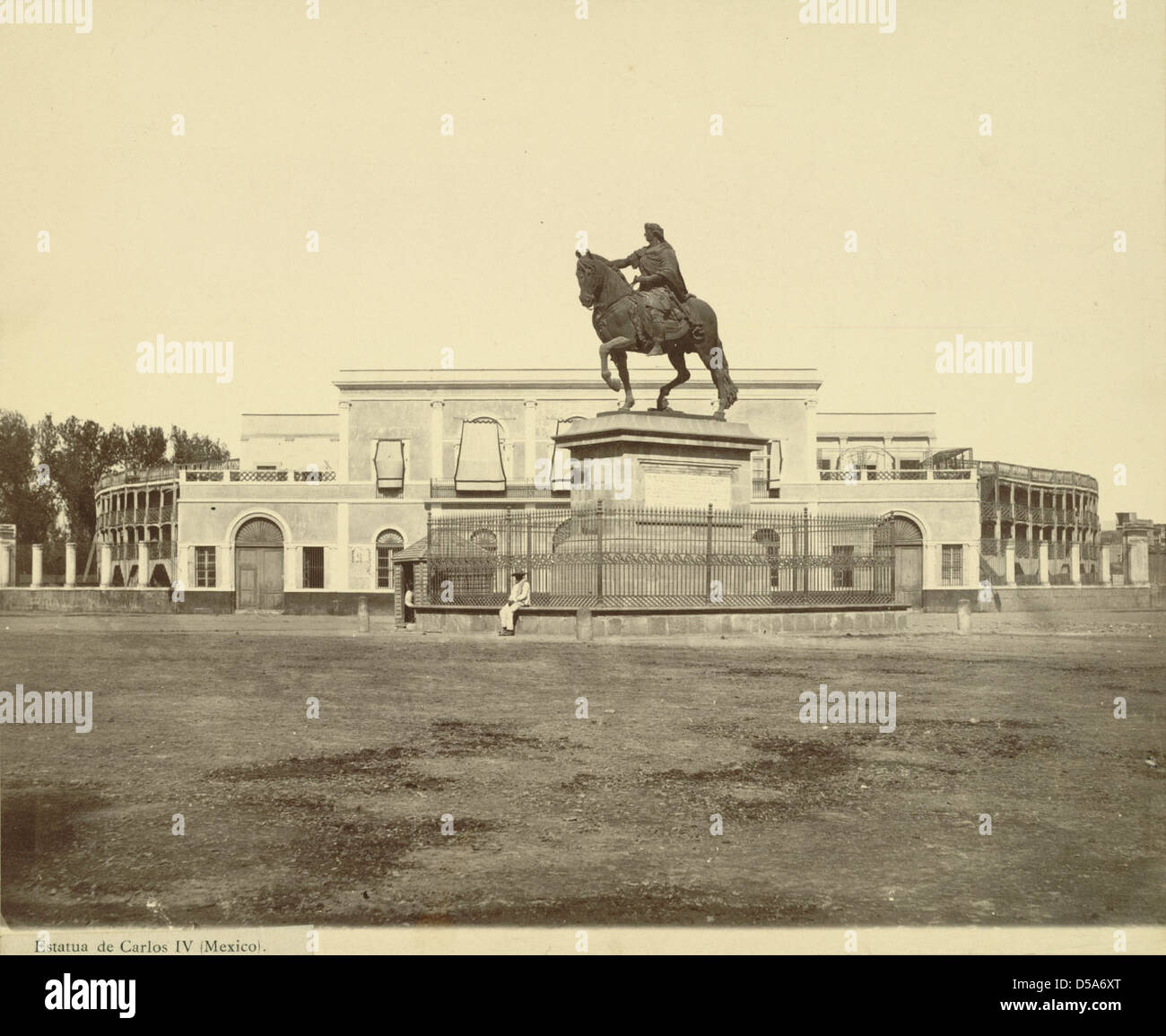 Città del Messico. Statua di re Carlo IV di Spagna ("El Caballito') Foto Stock