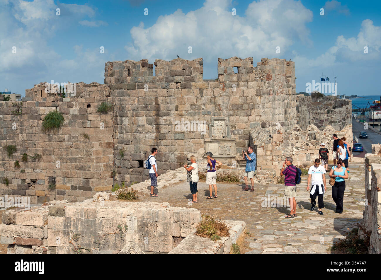 Fortezza di Antimachia, la città di Kos sull'isola greca di Kos nel Dodecanneso gruppo Foto Stock