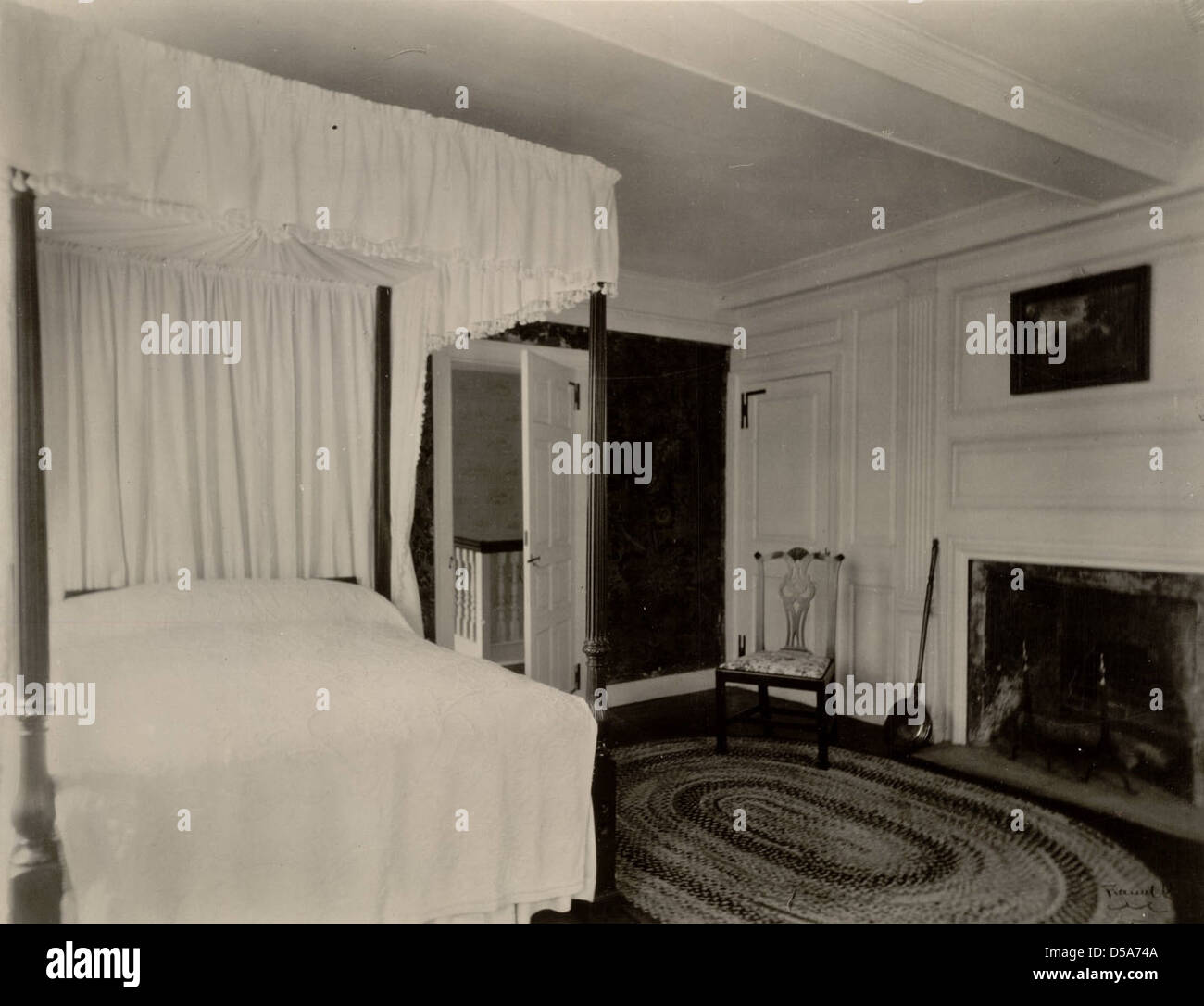 Camera da letto, Webb House, Wethersfield, Connecticut Foto Stock