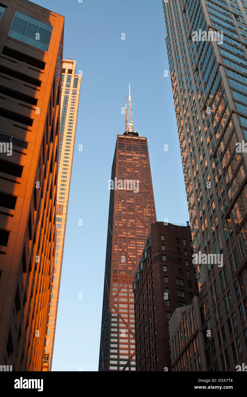 JOHN Hancock Tower Center (©BRUCE GRAHAM / SOM 1969) DOWNTOWN CHICAGO ILLINOIS USA Foto Stock