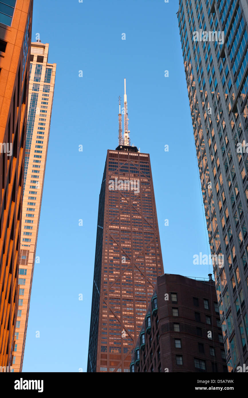 JOHN Hancock Tower Center (©BRUCE GRAHAM / SOM 1969) DOWNTOWN CHICAGO ILLINOIS USA Foto Stock