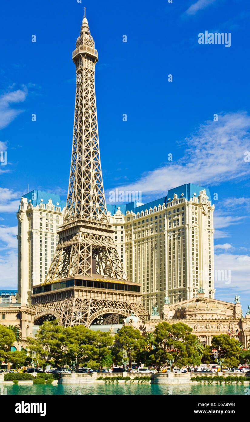 L'hotel Parigi, la striscia di Las Vegas Boulevard South Las Vegas Foto Stock