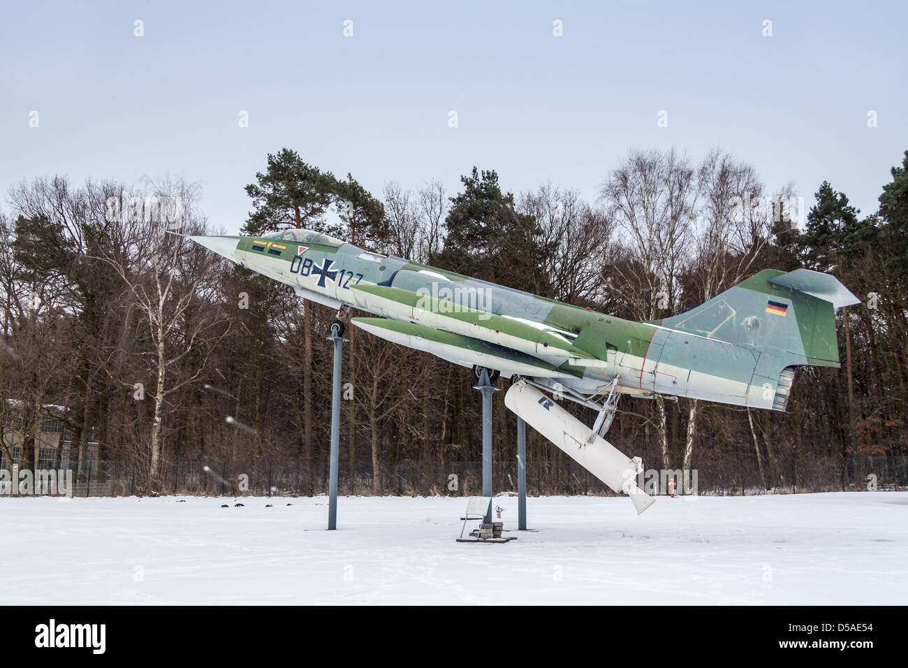 Berlino, Germania, il Lockheed F-104G Starfighter nel DB 127 con ZLL Luftwaffenmuseum Gatow Foto Stock