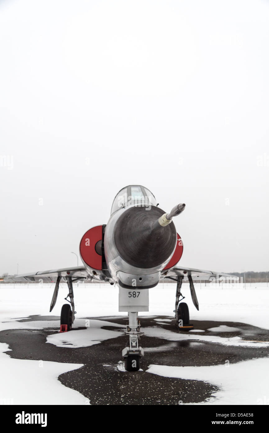 Berlino, Germania, un Lockheed F-104 Starfighter nella Air Force Museum Gatow Foto Stock