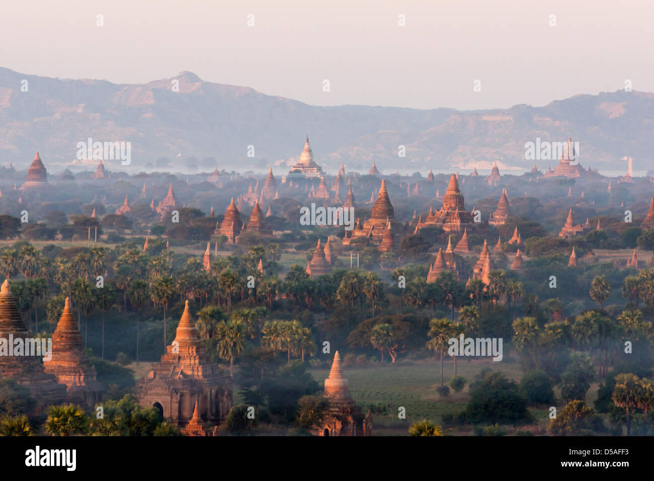 Vedute aeree di Bagan Myanmar Foto Stock