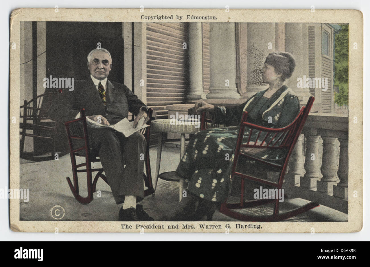 Il Presidente e la Sig.ra Warren G. Harding Foto Stock