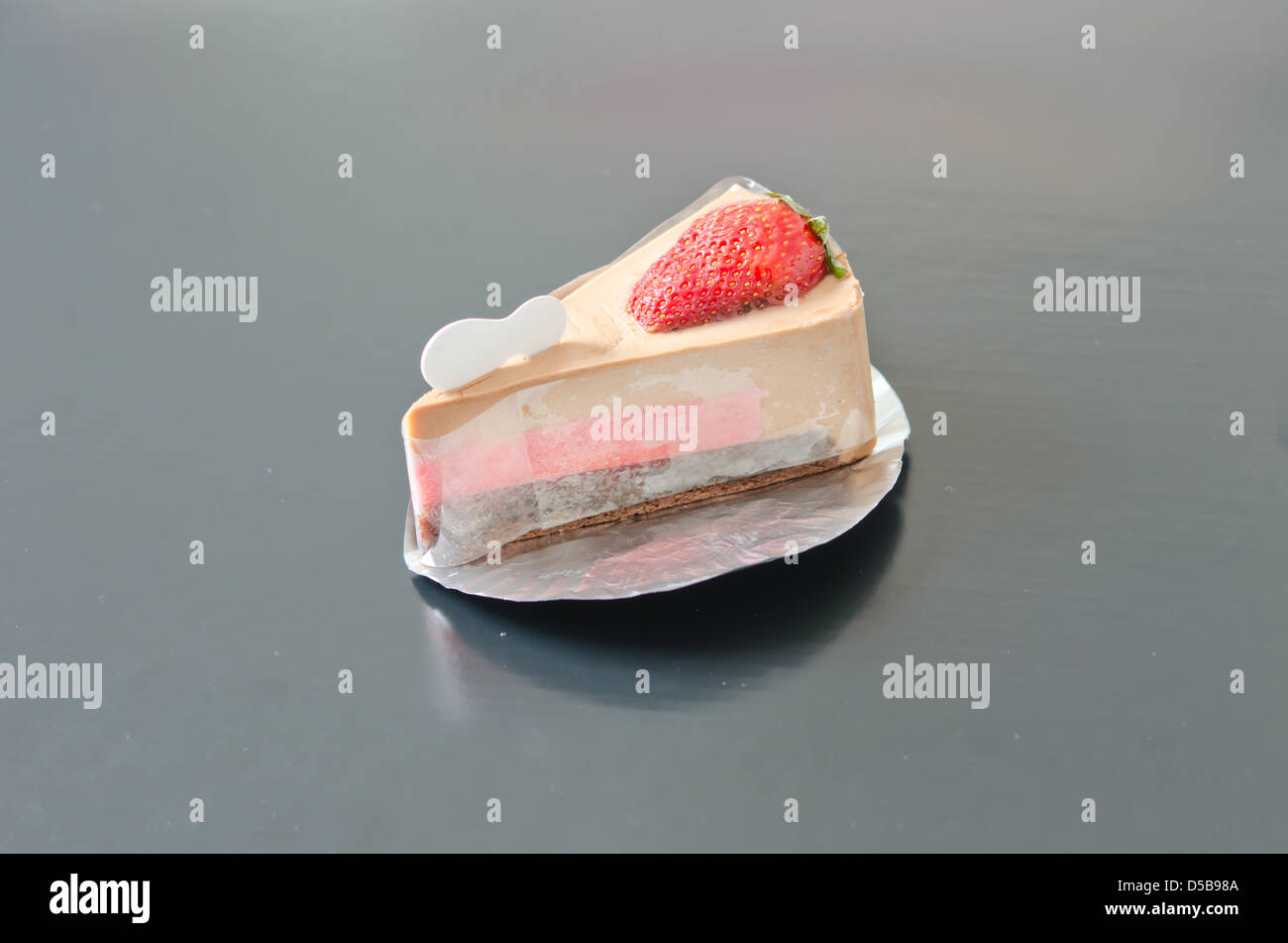 Fette di Strawberry Cheesecake , dessert Foto Stock