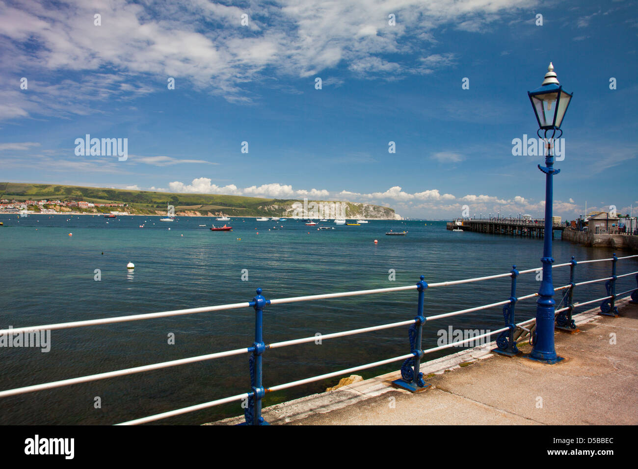 Il restaurato molo vittoriano a Swanage nel Dorset England Regno Unito Foto Stock