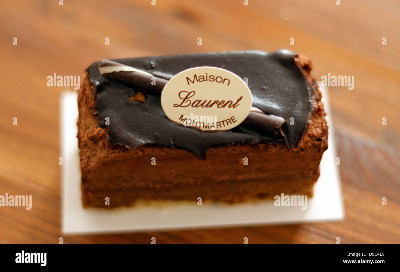 Francese torta al cioccolato Foto Stock