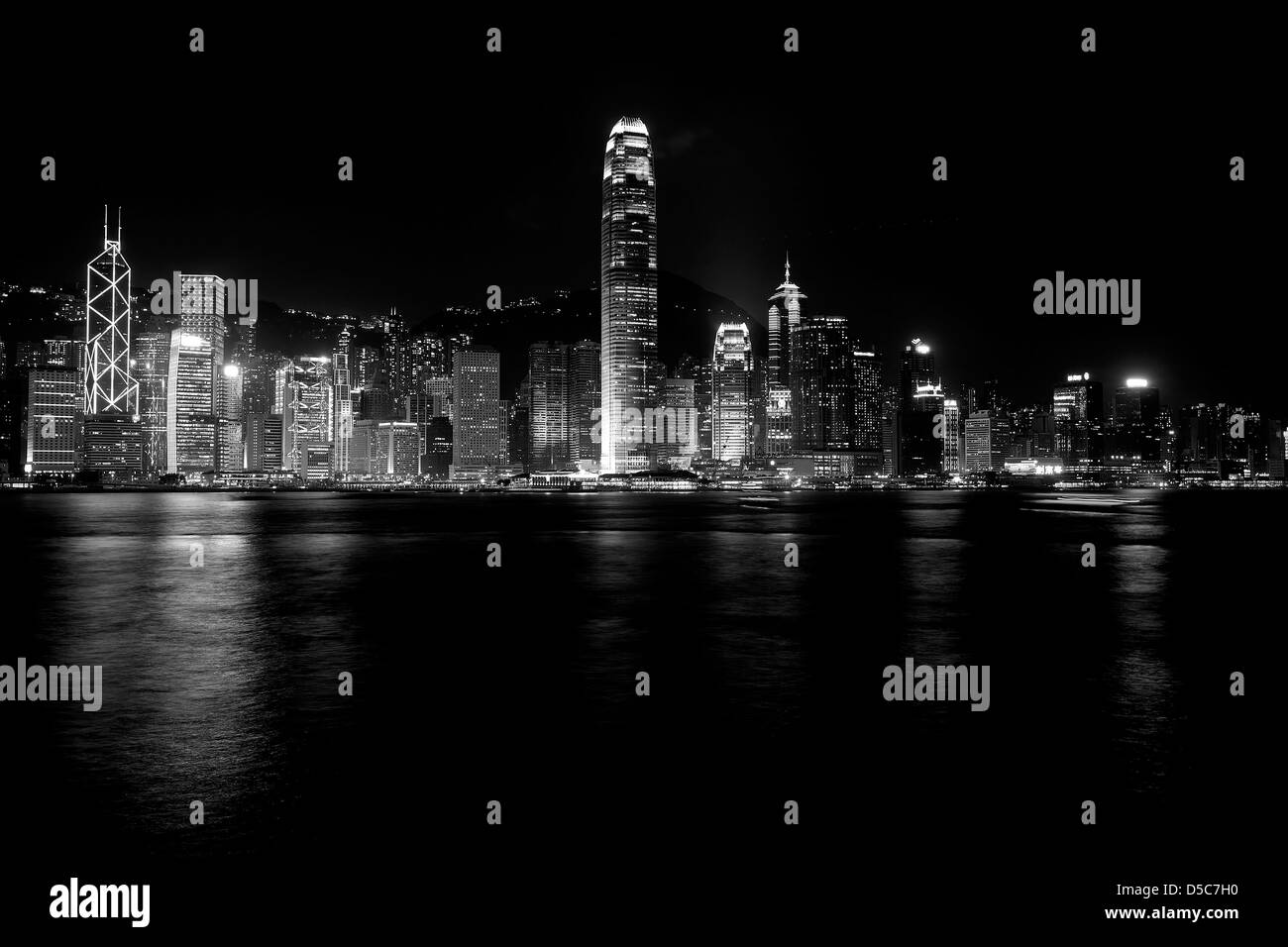 Skyline di Hong Kong Foto Stock