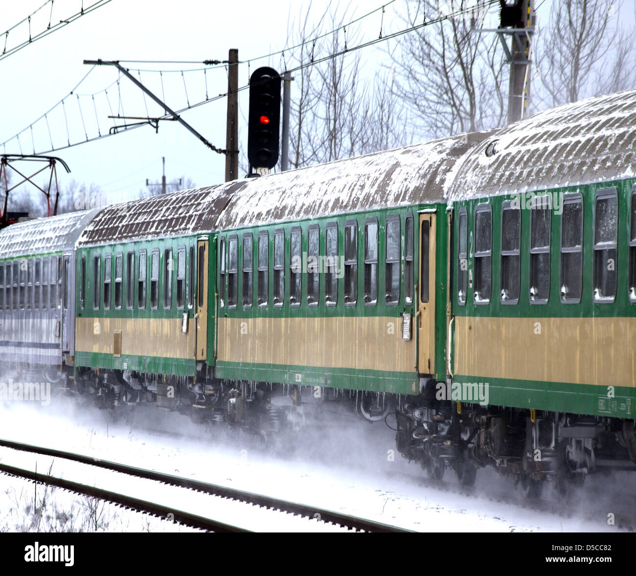 Treno passeggeri Foto Stock