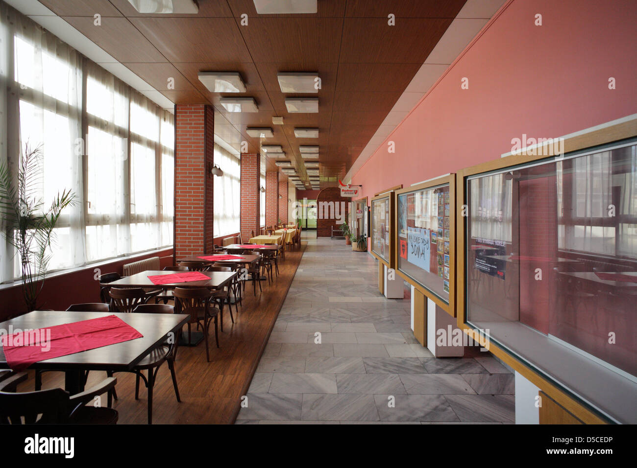 Ceske Budejovice, Repubblica Ceca, in un ristorante Veranstaltungsgebaeude Foto Stock