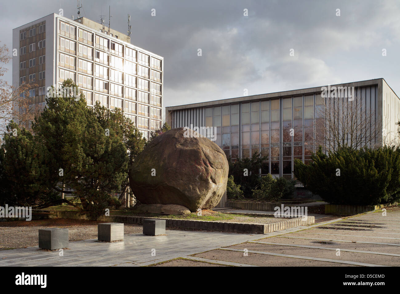 Ceske Budejovice, Repubblica Ceca, FD e memorial Foto Stock