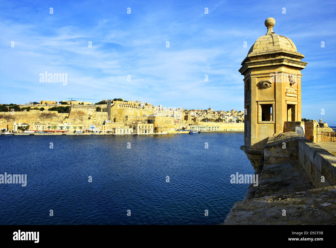 Il Grand Harbour a La Valletta, Malta Foto Stock