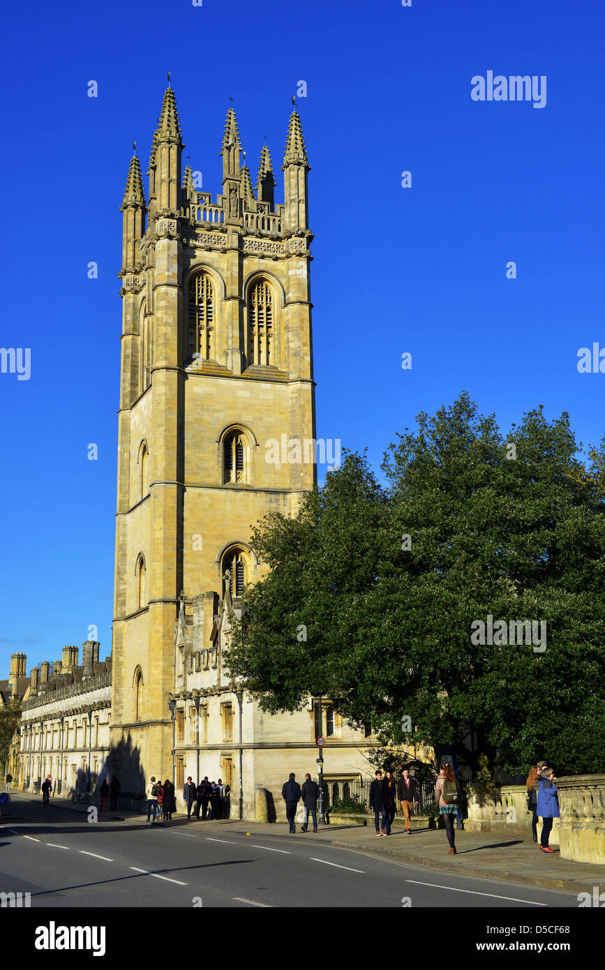 Il Magdalen College di città di Oxford, Inghilterra, Regno Unito Foto Stock