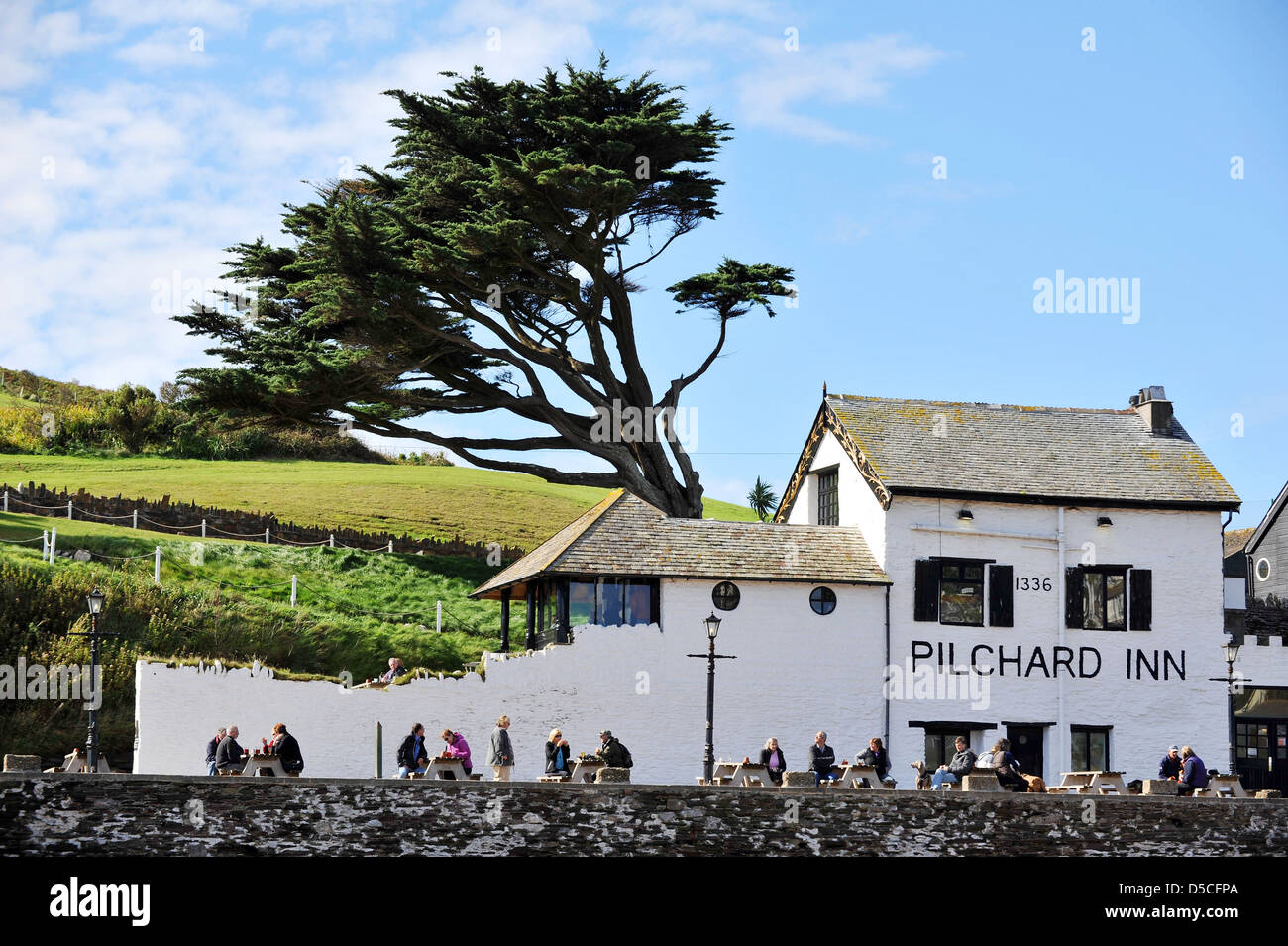 Sardine Inn Pub, Burgh Island, Devon, Inghilterra, Regno Unito Foto Stock