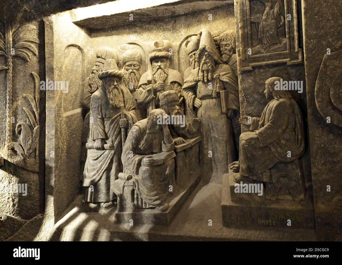 Le Miniere di Sale di Wieliczka, Cracovia in Polonia. Foto Stock