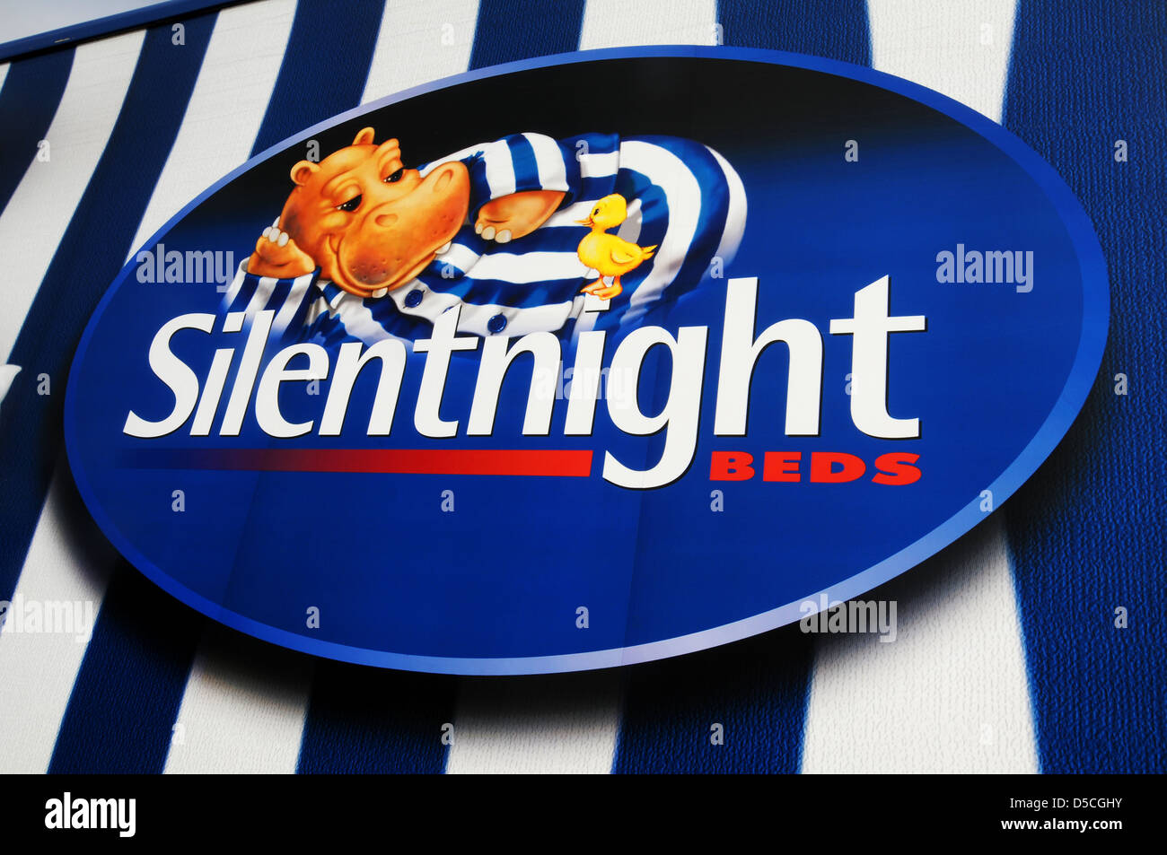 Letti Silentnight logo aziendale e camion, REGNO UNITO Foto Stock