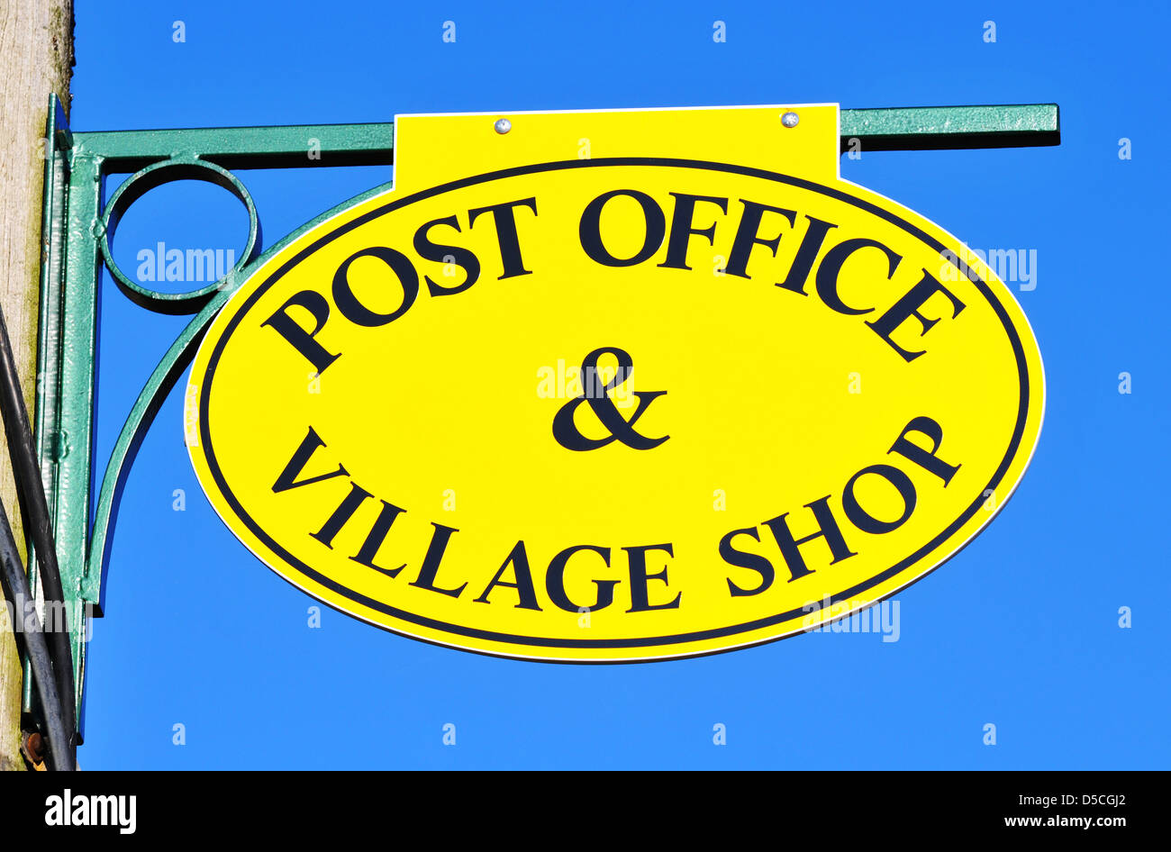 Ufficio postale e negozio di paese segno, REGNO UNITO Foto Stock