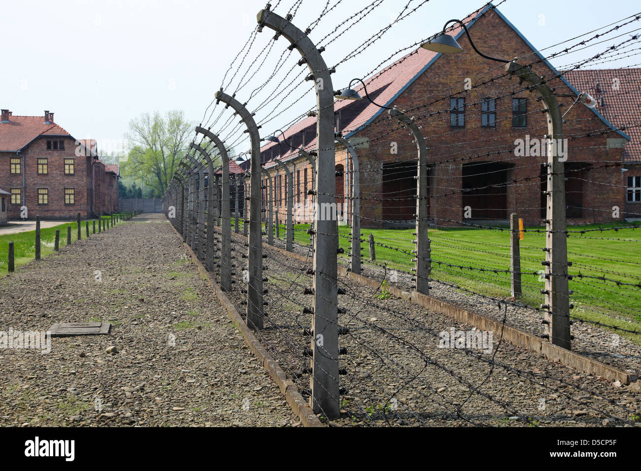 Campo di Auschwitz, un ex sterminio nazista camp in Polonia. Foto Stock