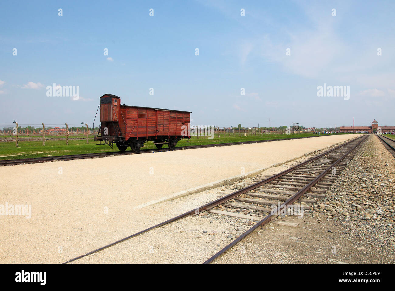 Campo di Auschwitz, un ex sterminio nazista camp in Polonia. Foto Stock