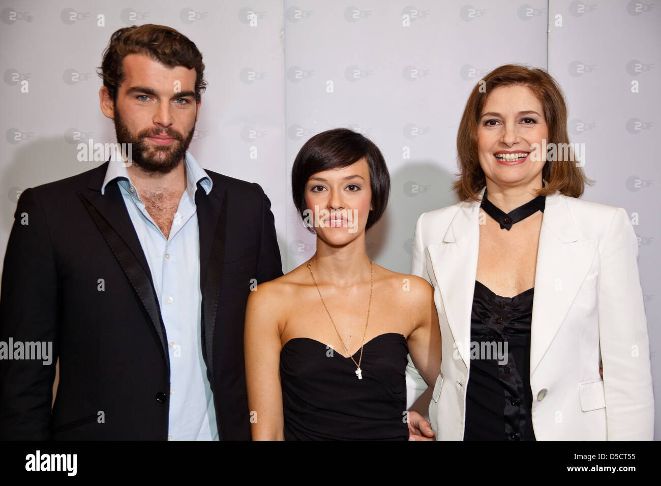 Stanley Weber, Marta Gastini e Assumpta Serna photocall per il film 'Borgia' ristorante Parlament. Amburgo, Germania - Foto Stock