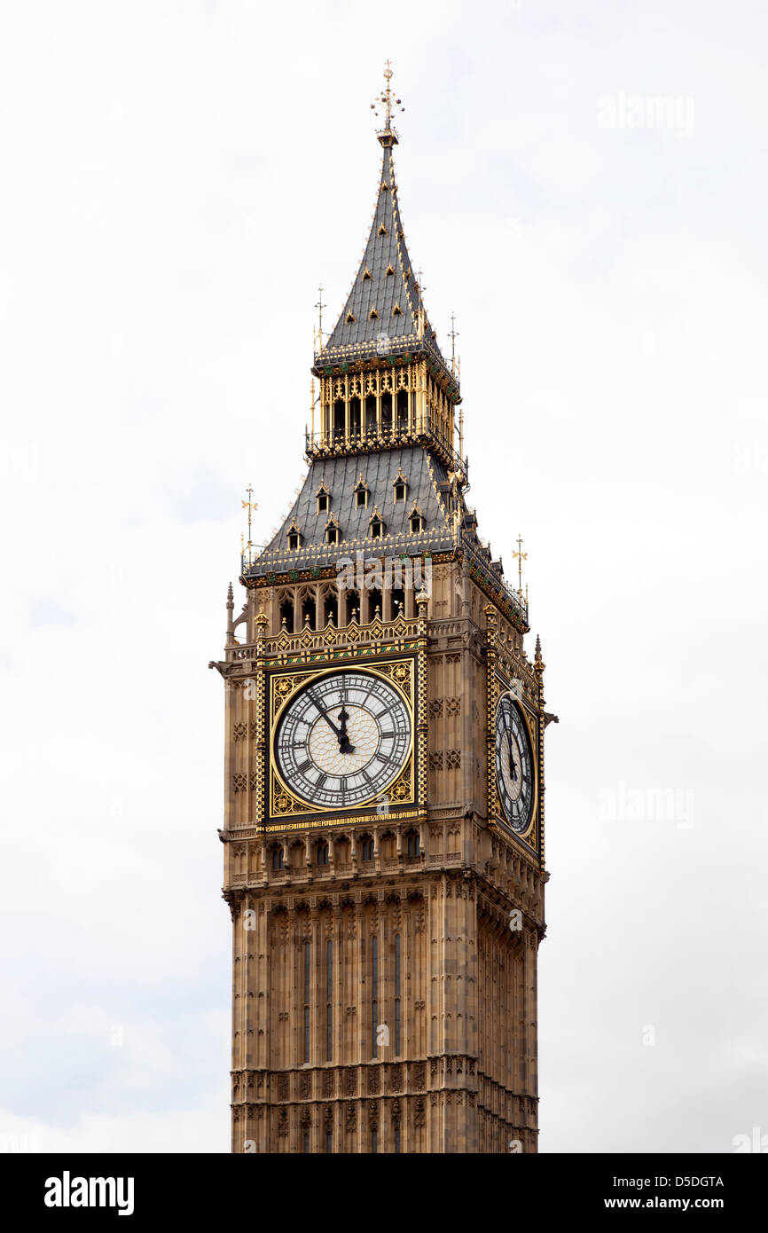 Londra, UK, Torre dell'orologio del Palazzo di Westminster, Big Ben Foto  stock - Alamy