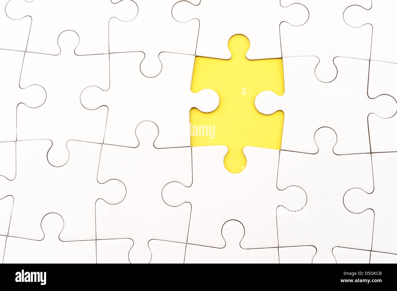 Gruppo del libro bianco i puzzle Foto Stock