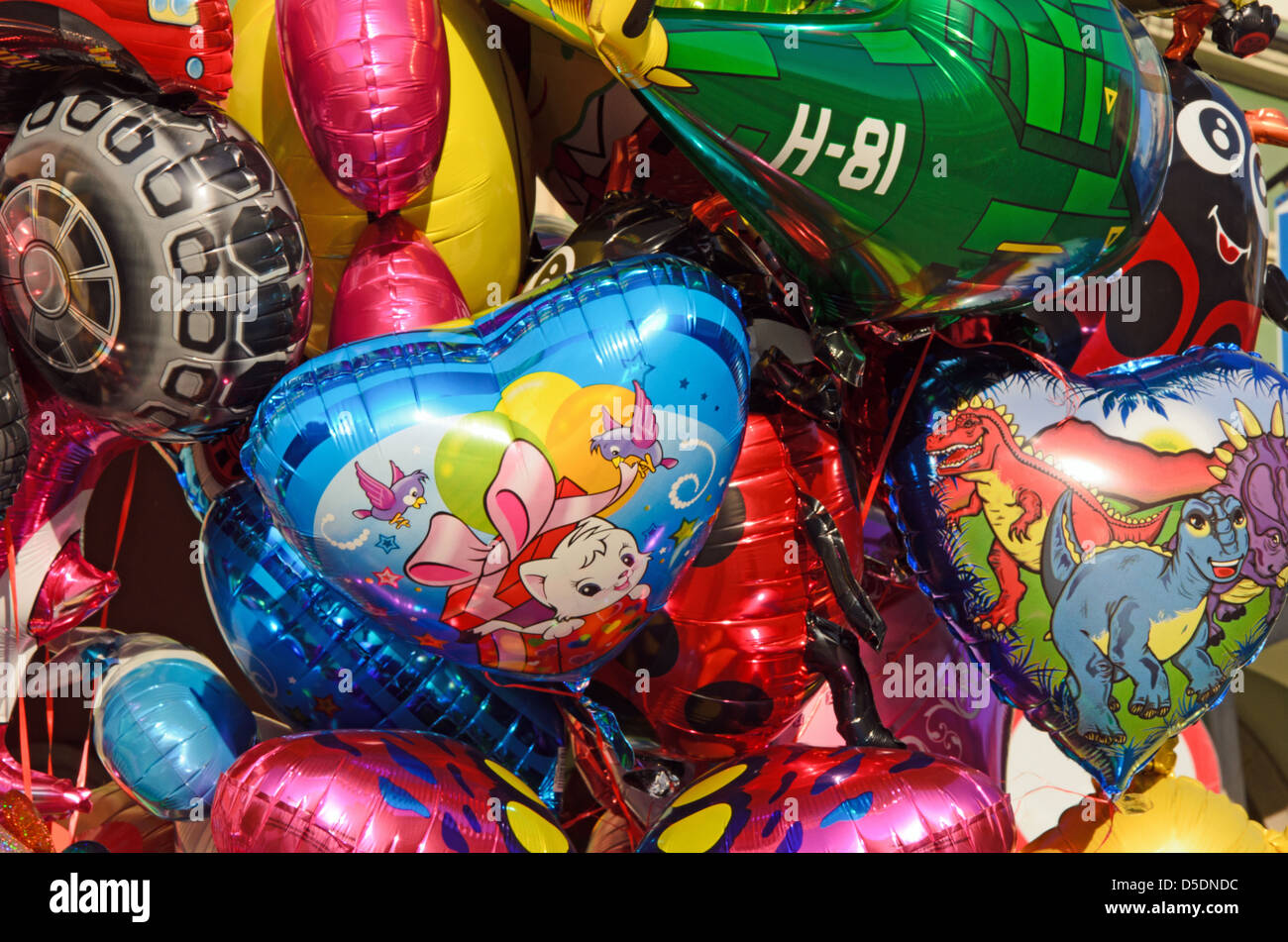 Foto di palloncini colorati Foto Stock