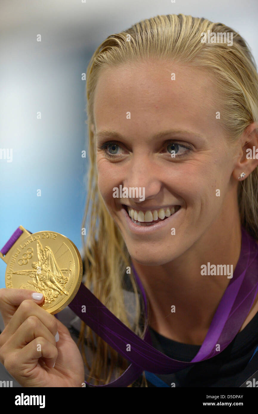 Dana Vollmer (USA) Donne 100m Butterfly Nuoto finali Foto Stock