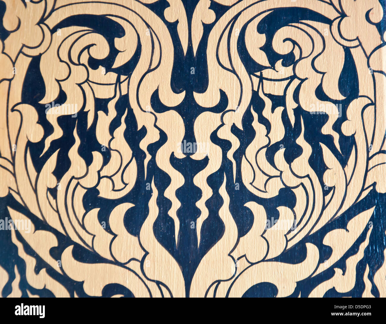 Arte pubblica lavoro dal tempio in Thailandia Foto Stock