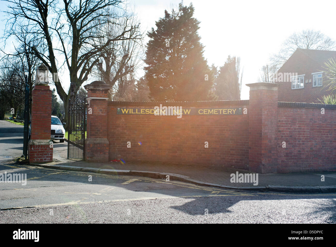 Willesden Nuovo cimitero nel nord di Londra Foto Stock