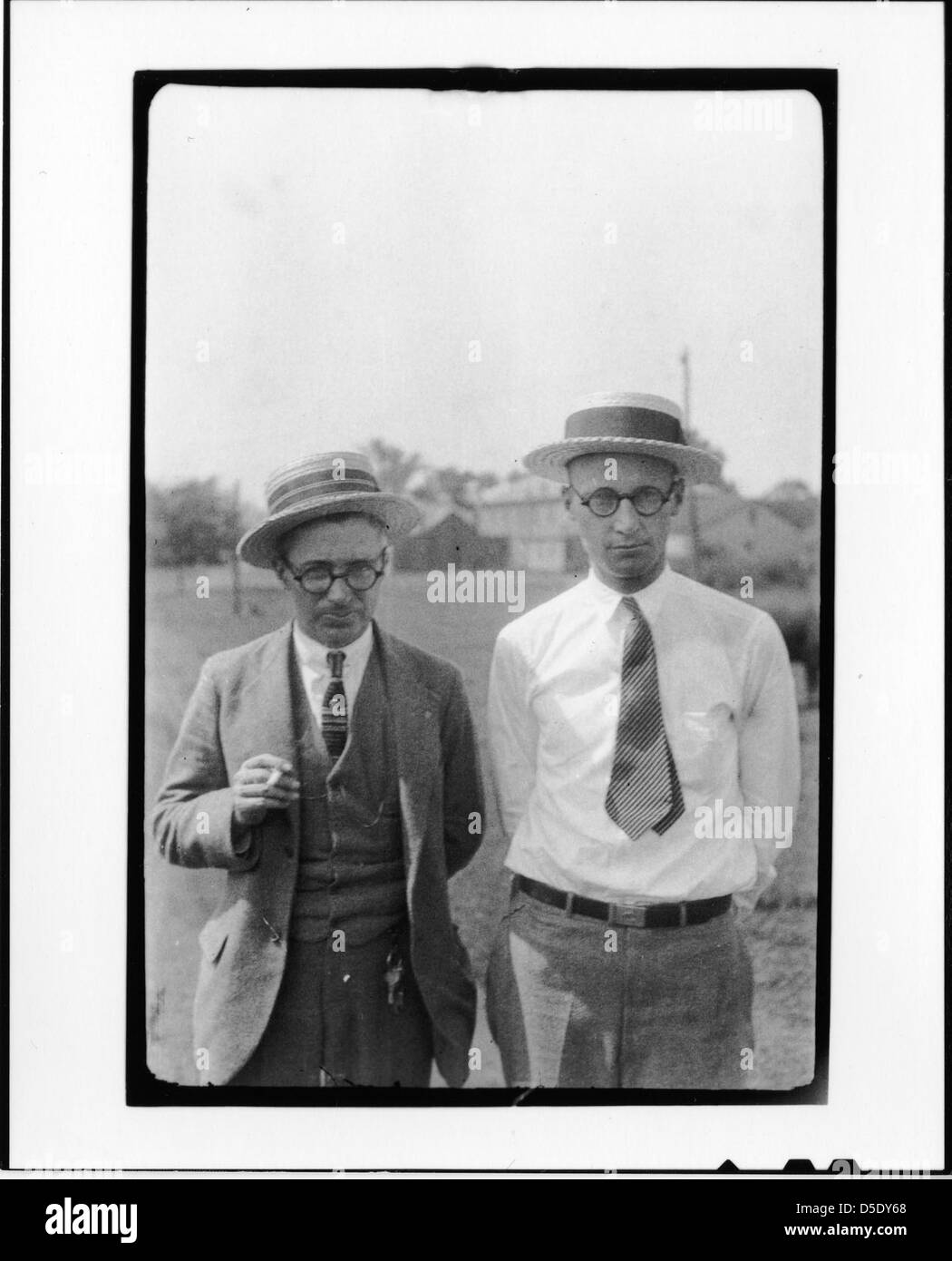 Tennessee v. John T. Scopes Trial: George Washington Rappleyea (l) e John Thomas Scopes (r) Foto Stock