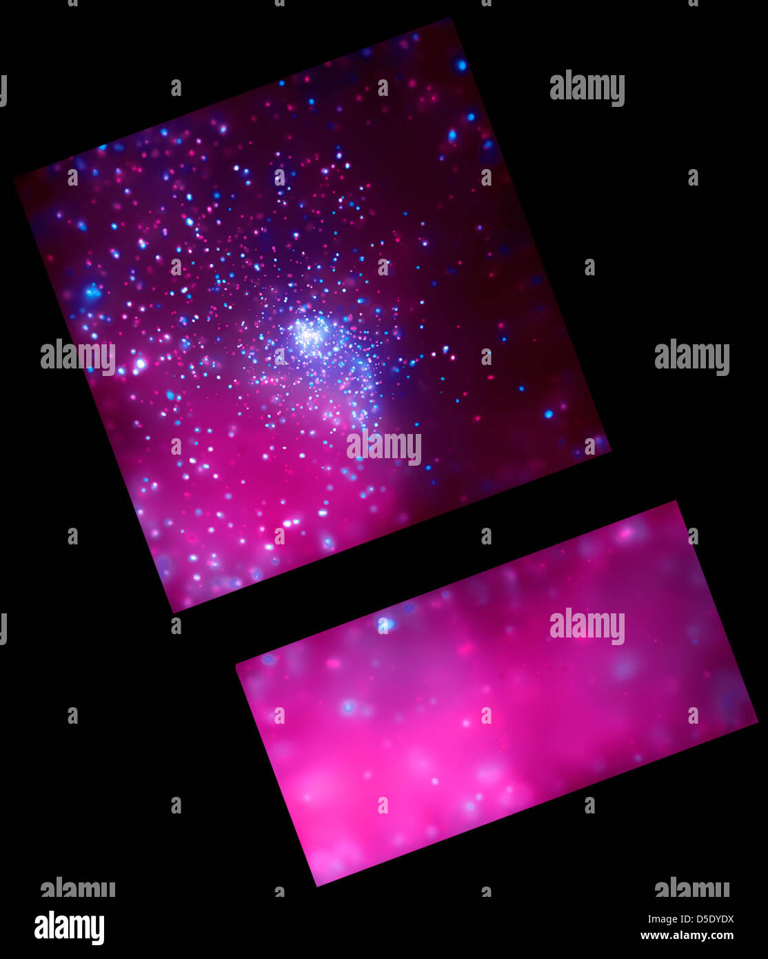 Un cluster a stella di circa 9 mila anni luce dalla Terra nella costellazione carina. Foto Stock